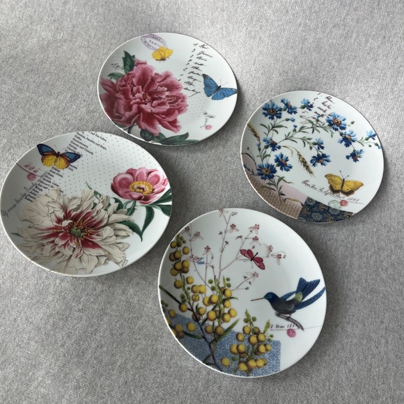 Fringe Studio Vintage Dessert-Side Plates: Set of 4 - Picture 13 of 13